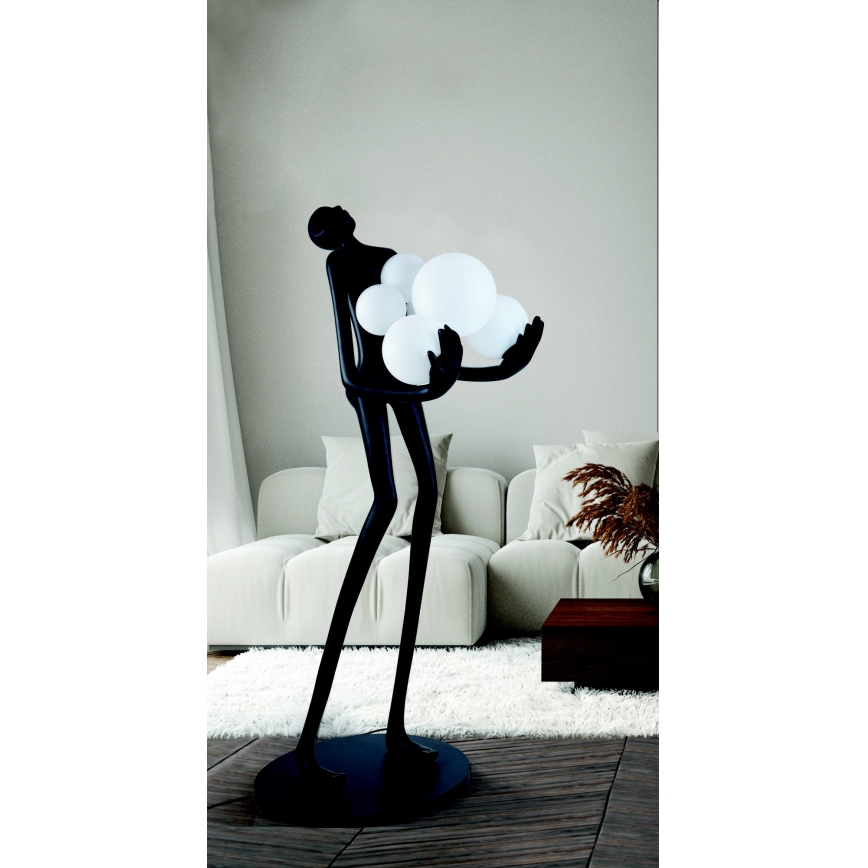 Azzardo AZ4985 - Staande Lamp ATLAS 6xE14/50W/230V 180 cm hars