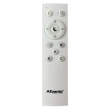 Azzardo AZ4990 - Dimbare LED plafondlamp SANTANA LED/50W/230V bruin + afstandsbediening