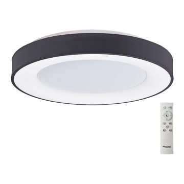 Azzardo AZ4991 - Plafonnier à intensité variable LED SANTANA LED/50W/230V noir + télécommande