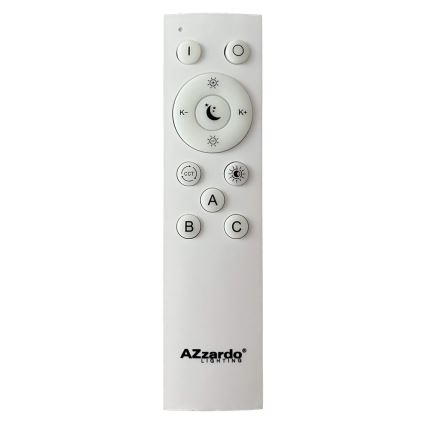 Azzardo AZ4992 - Plafonnier à intensité variable LED SANTANA LED/50W/230V doré + télécommande