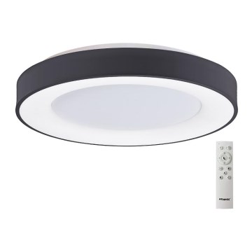 Azzardo AZ4995 - LED dimbare plafondlamp SANTANA LED/80W/230V zwart + afstandsbediening