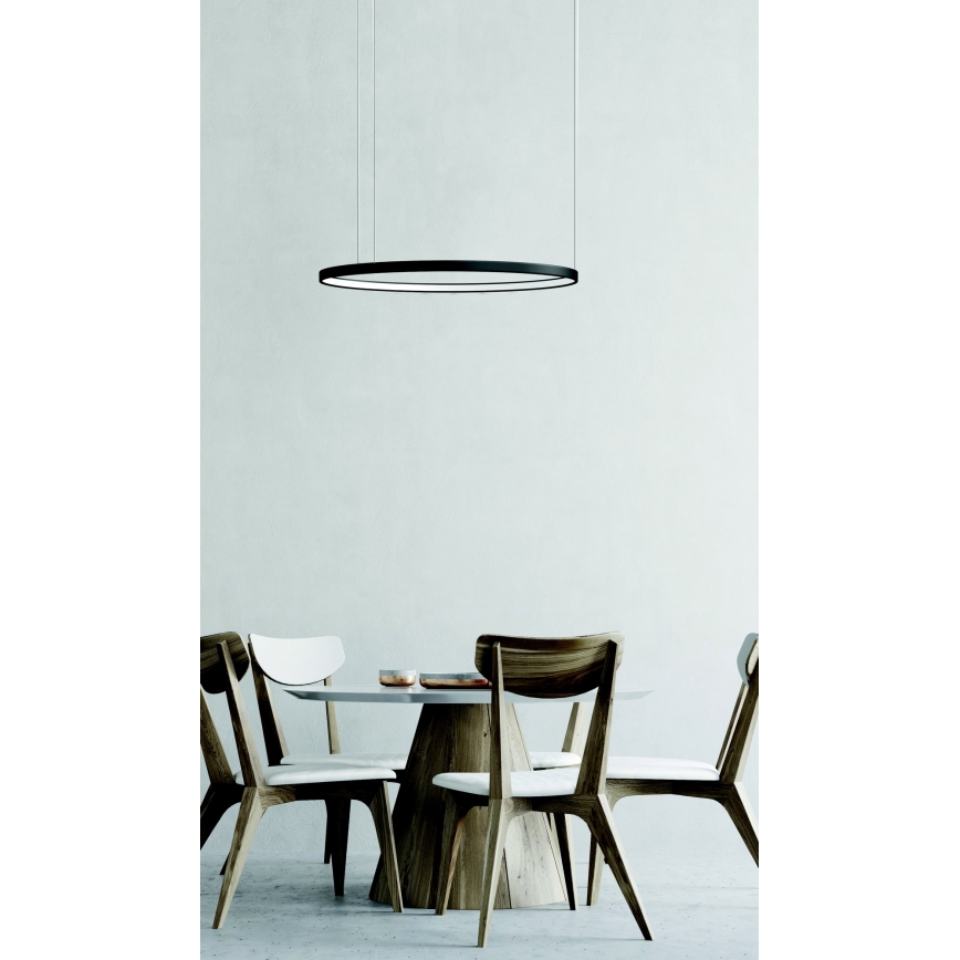 Azzardo AZ5016-Suspension filaire à intensité variable AGNES LED/38W/230V d. 48 cm noir