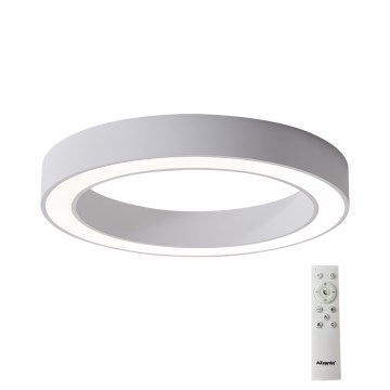 Azzardo AZ5034 - Plafonnier à intensité variable LED MARCO LED/60W/230V blanc + télécommande