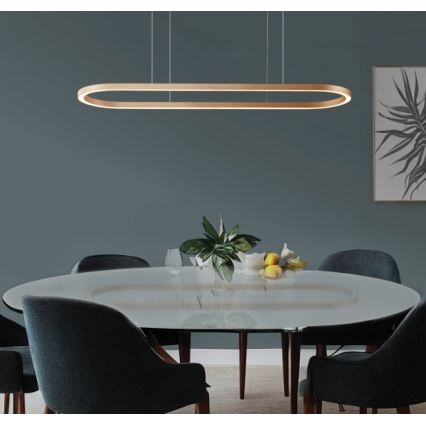 Azzardo AZ5058 - Dimbare LED hanglamp aan een koord ELENA LED/60W/230V 150 cm goud