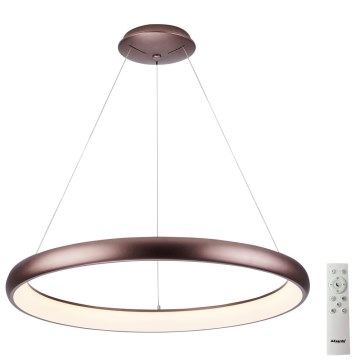 Azzardo AZ5059 - Dimbare LED hanglamp aan een koord ANTONIO LED/32W/230V bruin + afstandsbediening