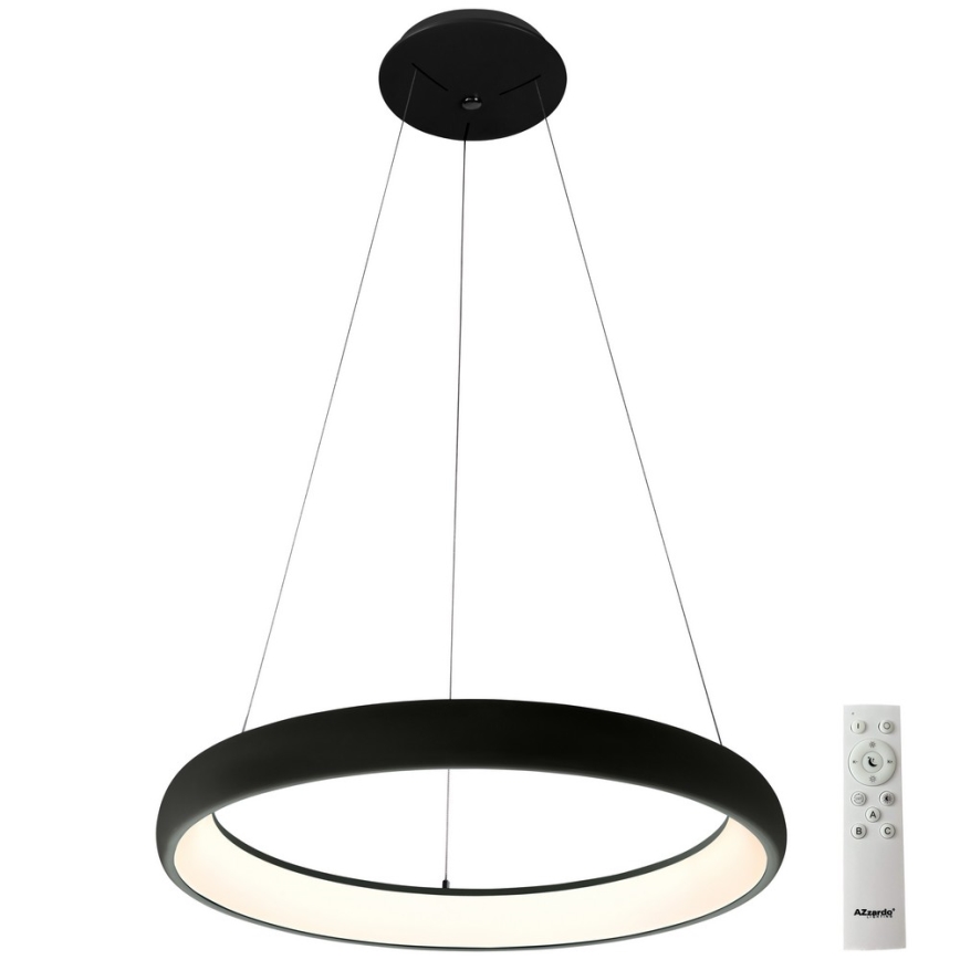 Azzardo AZ5060 - Dimbare LED hanglamp aan een koord ANTONIO LED/32W/230V zwart + afstandsbediening