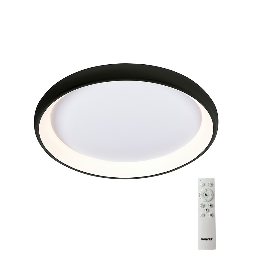 Azzardo AZ5069  - Plafonnier à intensité variable LED ANTONIO LED/32W/230V noir + télécommande