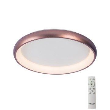 Azzardo AZ5071 - Plafonnier à intensité variable LED ANTONIO LED/50W/230V marron + télécommande