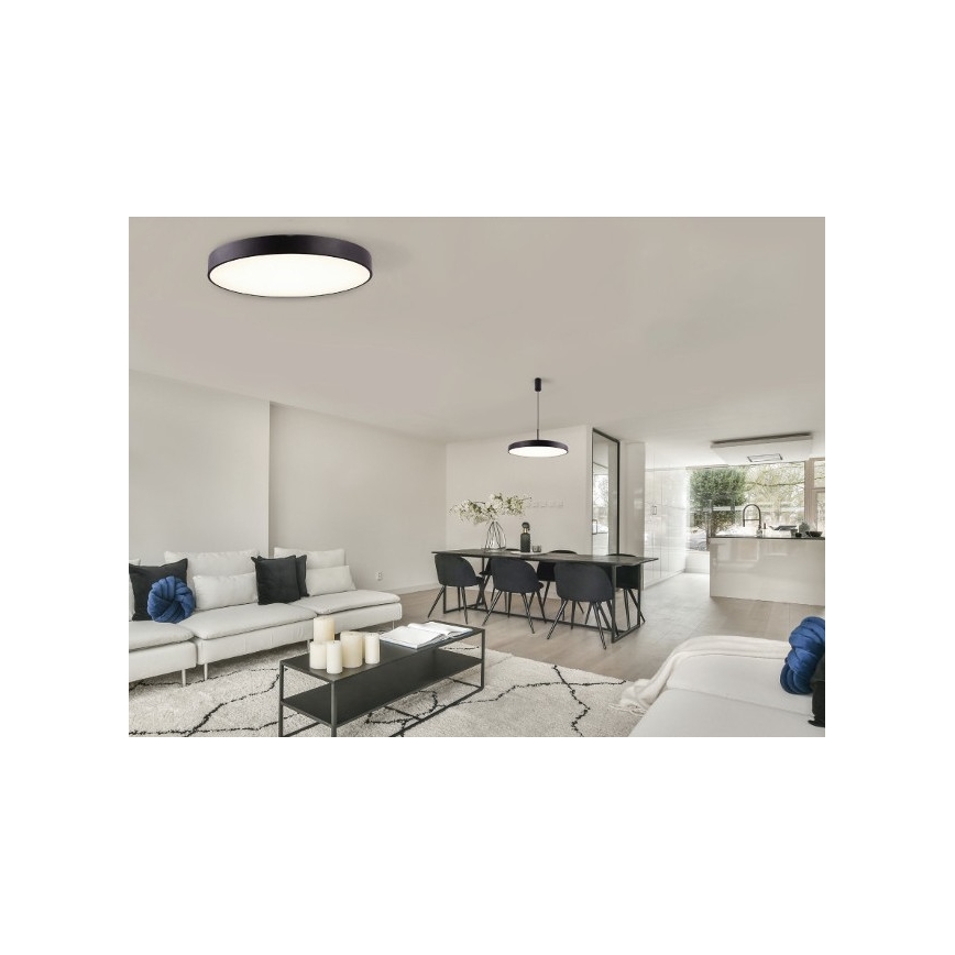 Azzardo AZ5082 - Plafonnier à intensité variable LED MARCELLO LED/60W/230V noir