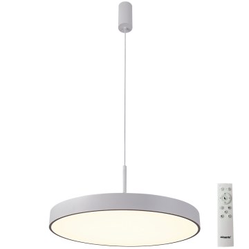 Azzardo AZ5090 - Dimbare LED hanglamp aan een koord MARCELLO LED/60W/230V wit + afstandsbediening