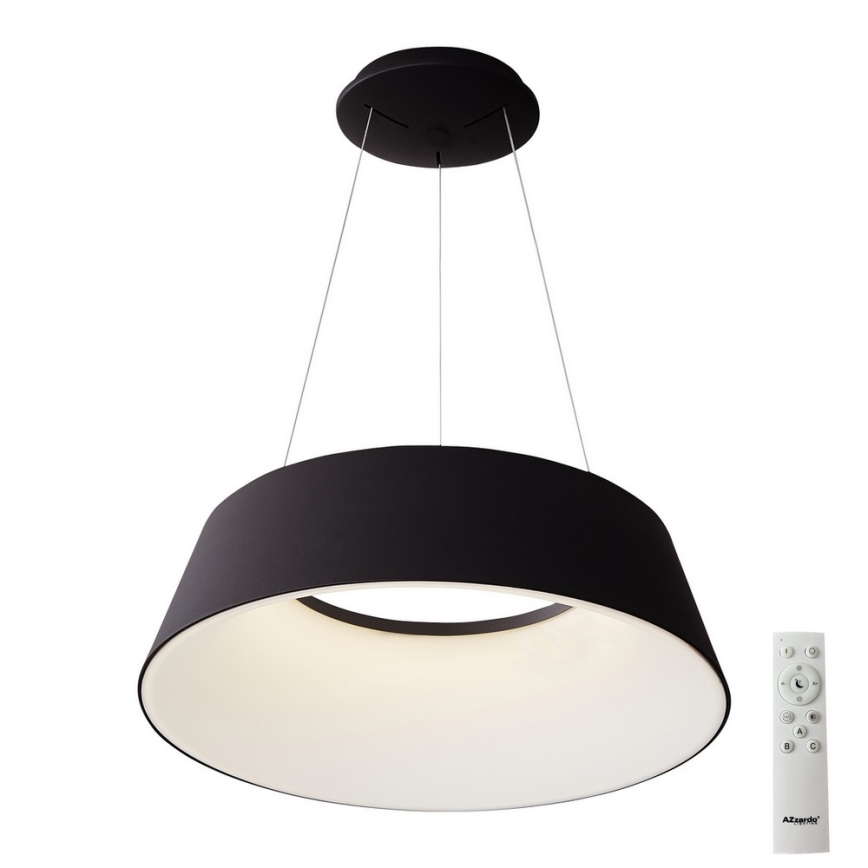 Azzardo AZ5094 - Dimbare LED hanglamp aan een koord EMMA LED/60W/230V zwart + afstandsbediening