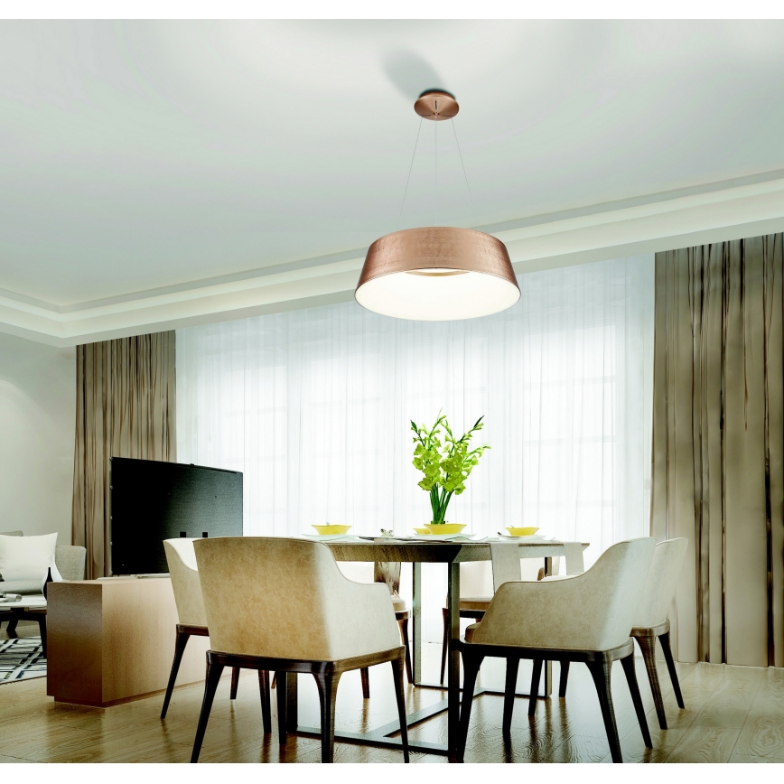 Azzardo AZ5095 - Dimbare LED hanglamp aan een koord EMMA LED/60W/230V goud + afstandsbediening