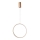Azzardo AZ5254 - Dimbare LED hanglamp aan een koord MASSIMA LED/25W/230V goud