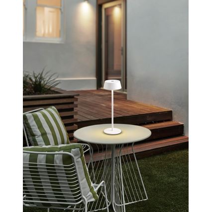 Azzardo AZ5334 - LED Dimbare Oplaadbare Buitenlamp GILBERTO LED/2W/5V IP54 wit