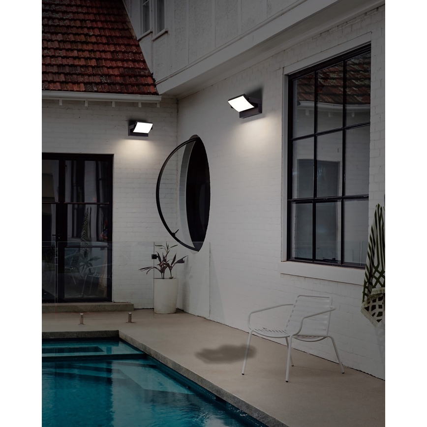 Azzardo AZ5340 - LED Buitenwandlamp met sensor DURANTE LED/21W/230V IP54