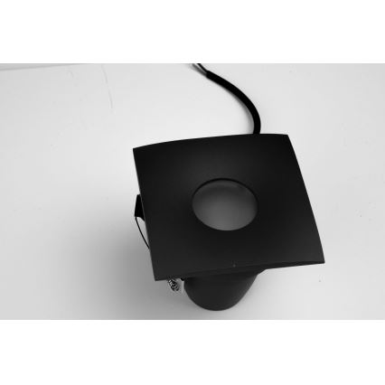 Azzardo AZ5392 - Badkamer inbouwspot ROMOLO 1xGU10/50W/230V IP65 zwart