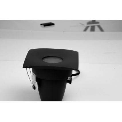 Azzardo AZ5392 - Badkamer inbouwspot ROMOLO 1xGU10/50W/230V IP65 zwart