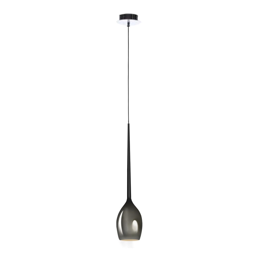 Azzardo - Reserve glas voor kroonluchter IZZA diameter 13 cm grijs