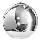 Azzardo - Reserve glas voor kroonluchter SILVER diameter 35 cm
