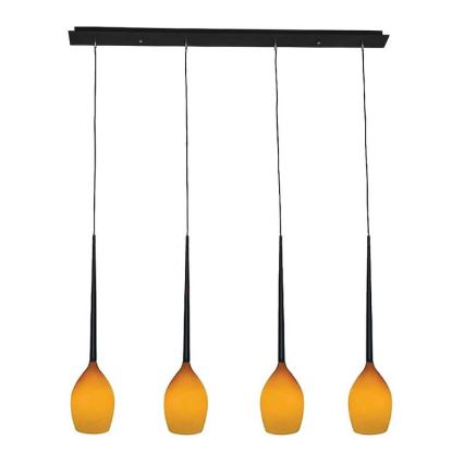 Azzardo - Verre de rechange pour suspension IZZA - jaune d. 13 cm