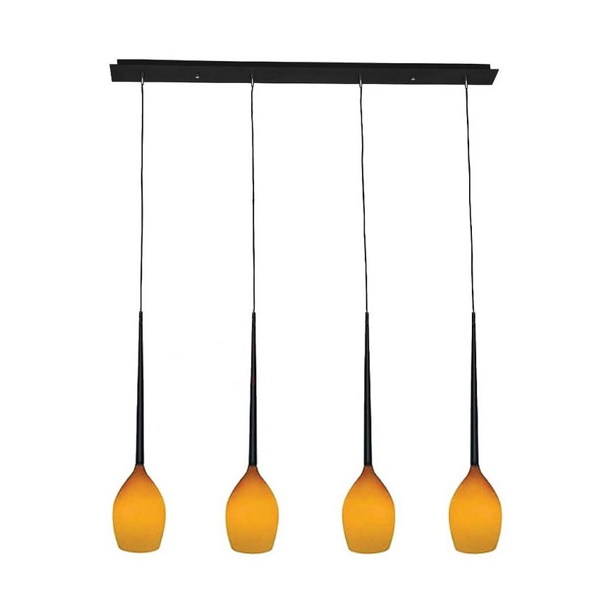Azzardo - Verre de rechange pour suspension IZZA - jaune d. 13 cm