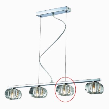 Azzardo - Verre de rechange pour suspension RUBIC