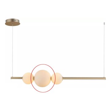 Azzardo - Verre de rechange pour suspension SANDRA blanc - grand d. 22 cm