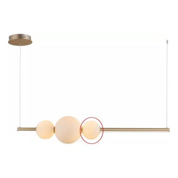 Azzardo - Verre de rechange pour suspension SANDRA blanc - petit d. 15 cm
