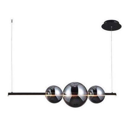 Azzardo - Verre de rechange pour suspension SANDRA noir/chrome - petit d. 15 cm