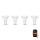 B.K. Licht 1261 - LOT 4x Ampoule à intensité variable LED GU10/5,5W/230V Wi-Fi Tuya 2700K