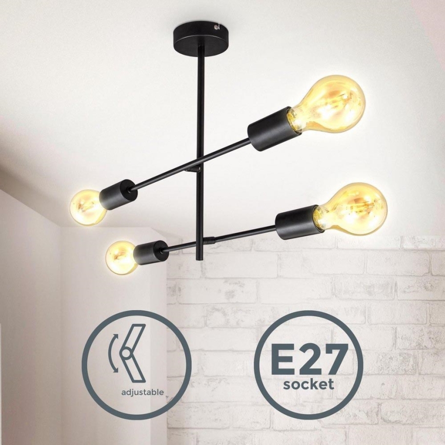 B.K. Licht 1343 - Suspension 4xE27/60W/230V