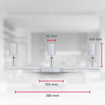 B.K.Licht 1409 - LED spot 3xGU10/5W/230V