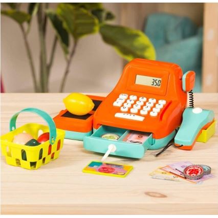 B-Toys - Caisse enregistreuse enfant avec bruits et calculette