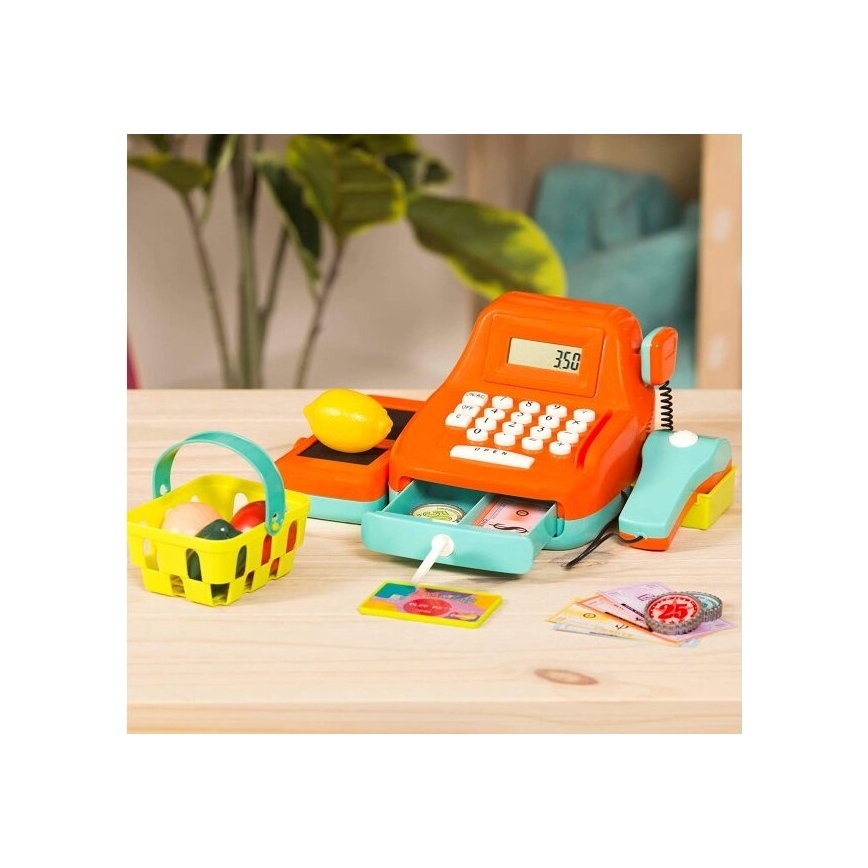 B-Toys - Caisse enregistreuse enfant avec bruits et calculette