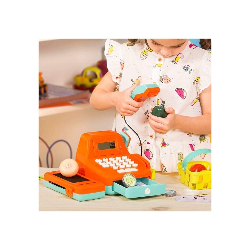 B-Toys - Caisse enregistreuse enfant avec bruits et calculette