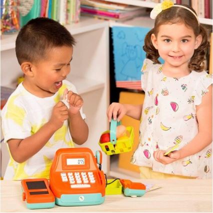 B-Toys - Caisse enregistreuse enfant avec bruits et calculette