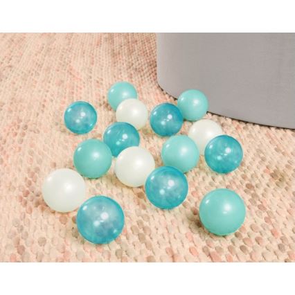 B-Toys - Droog zwembad voor kinderen met speelballen diameter 89 cm grijs/turquoise