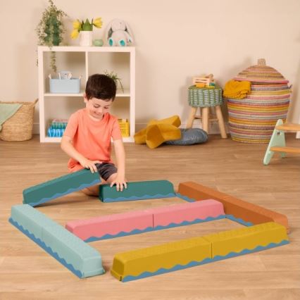 B-Toys - Hindernisbaan BALANCE & HOP 10 st.