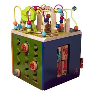 B-Toys - Interactieve kubus Zoo rubber vijg