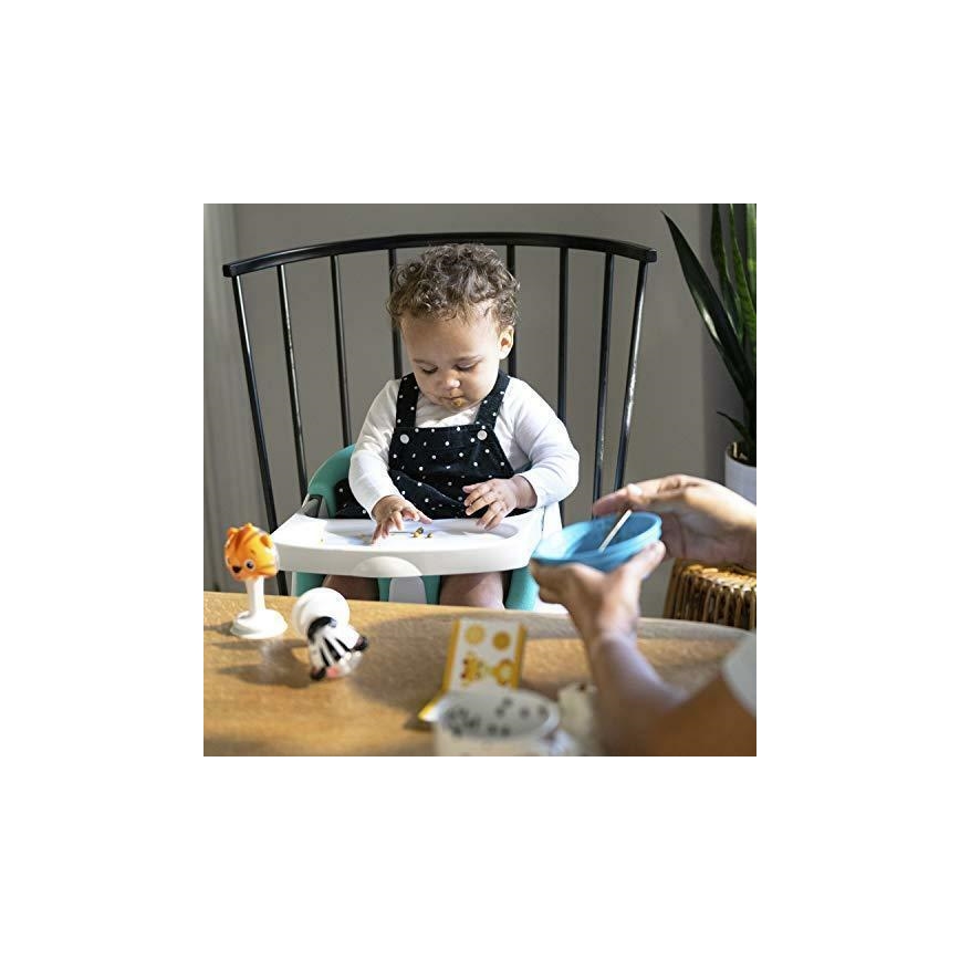 Baby Einstein - Eetkamerstoelkussen met 2 speeltjes 2in1 DINE&DISCOVER