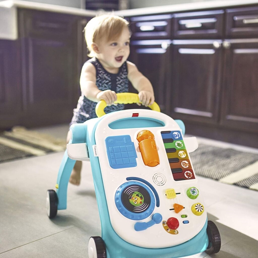 Baby Einstein - Loopwagentje met activiteiten 4in1 MUSICAL MIX ‘N ROLL 3xAA