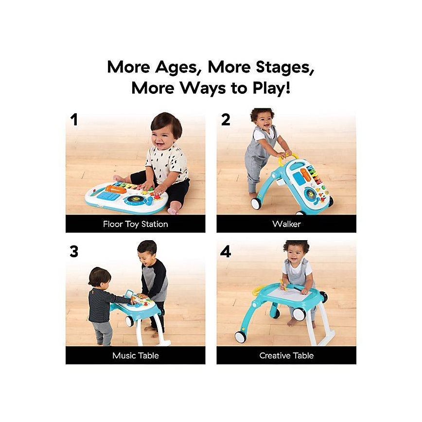 Baby Einstein - Trotteur avec activités 4en1 MUSICAL MIX ‘N ROLL 3xAA
