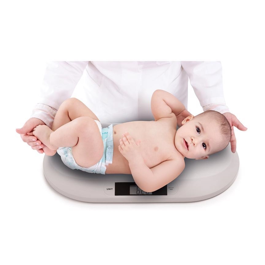 BabyOno - Digitale weegschaal voor baby's 2xAAA grijs