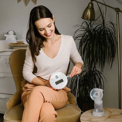 BabyOno - Elektrische borstkolf Nurse Pro 4xAA/6V 1000 mAh