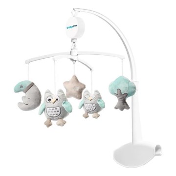 BabyOno - Mobile musical pour berceau hibou Sofia