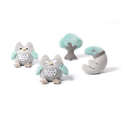 BabyOno - Mobile musical pour berceau hibou Sofia