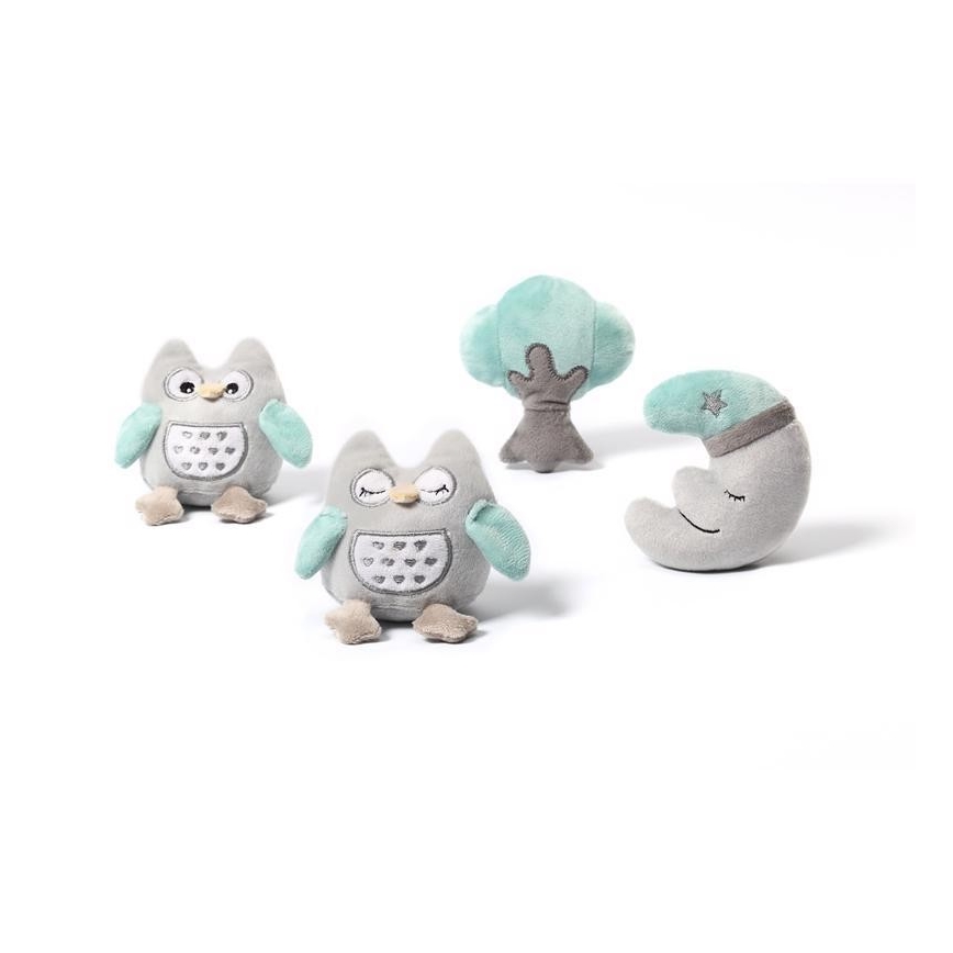 BabyOno - Mobile musical pour berceau hibou Sofia