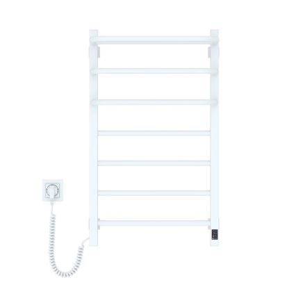 Badkamer elektrisch radiator met thermostaat FORTIS 350W/230V 80,6 cm IP44 wit links hoekig