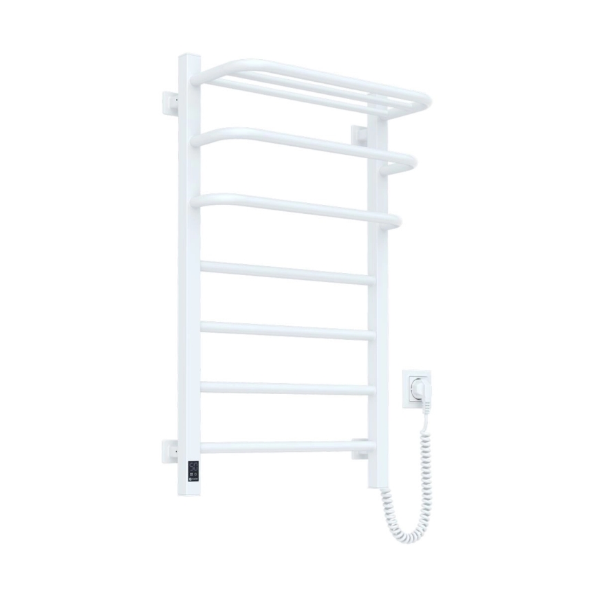 Elektrische badkamerradiator met thermostaat FORTIS 350W/230V 80,6 cm IP44, wit, rechts