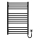 Badkamer handdoekradiator HF DERBY 170W/230V 77x53 cm zwart, rechts